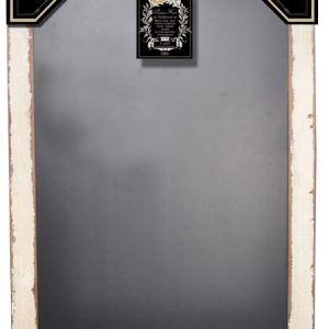 Distressed White Chalkboard With Ledge