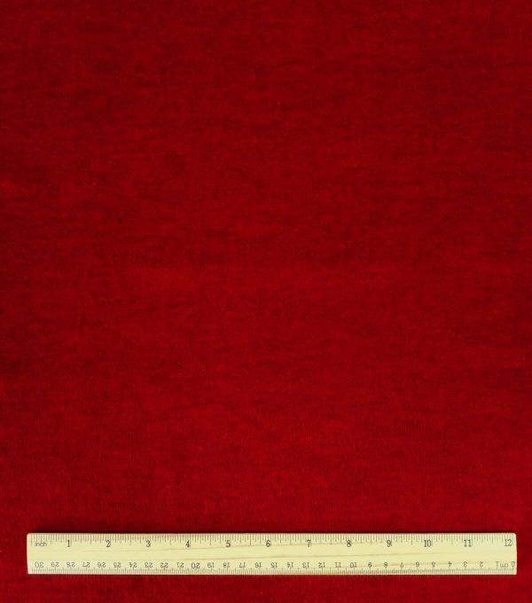 Red Heathered Luxe Flannel Fabric - Image 3