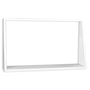 Large Rectangular Wall Shelf White