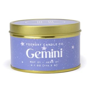 Foundry 4oz Zodiac Scented Candles in Tin