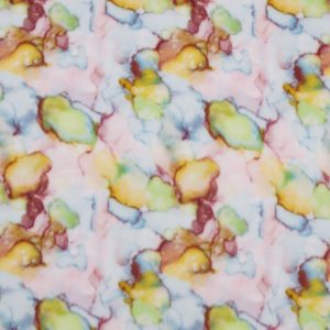 Watercolor Tie Dye Anti Pill Fleece Fabric
