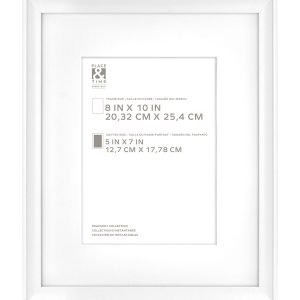 8 x 10 Matted to 5 x 7 Snapshot Wall Picture Frame by Place   Time