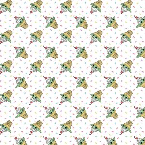 Mandalorian Cutest Dessert Cotton Fabric