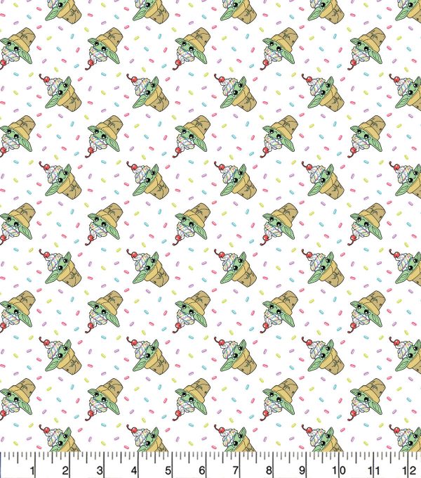 Mandalorian Cutest Dessert Cotton Fabric