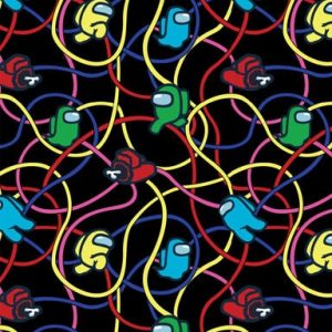 Among Us Emergency Meeting Cotton Fabric