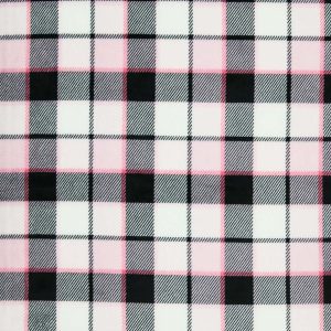 Pink   Black Plaid Sew Lush Fleece Fabric