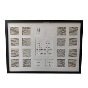 4 x 4   8 x 8 Black 21 Photo Collage Frame by Place   Time