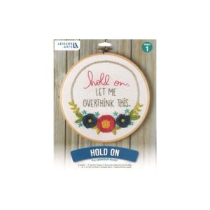 Leisure Arts 8 Hold On Embroidery Kit