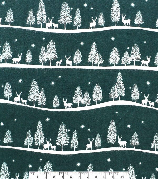 Woodland Landscape Super Snuggle Flannel Fabric - Image 2
