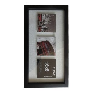 Innovative Creations 8 x 16 Black Wood Float Photo Frame