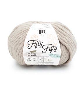 Lion Brand Super Bulky Alpaca Fifty Fifty Natural Yarn