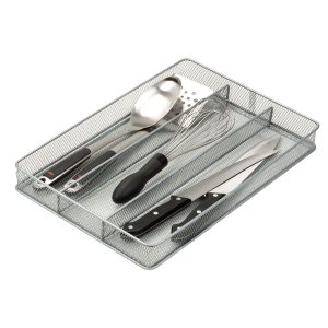 Honey Can Do 16  x 11  3 Compartment Mesh Drawer Organizer