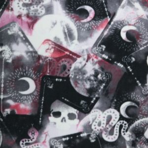 Eclipse Faded Tarot Cards Anti Pill Fleece Fabric