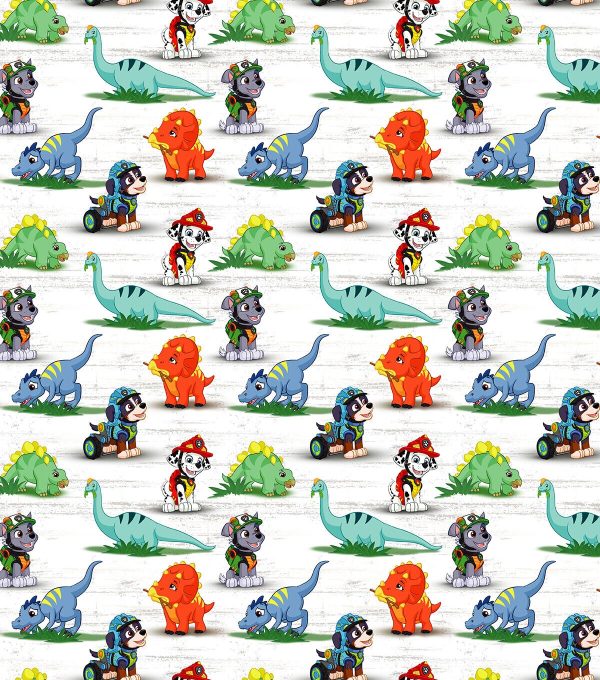 Paw Patrol Dino Adventure Cotton Fabric