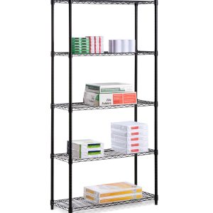 Honey Can Do 36 Black 5 Tier Shelving Shelf