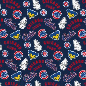 Fabric Traditions Cooperstown Chicago Cubs Cotton Fabric - 1