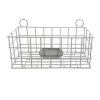 Hampton Home 7  Metal Basket White