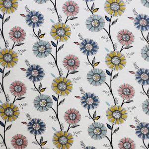 Circle Floral Super Snuggle Flannel Fabric