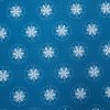Super Snuggle Folk Snowflake On Navy Flannel Fabric
