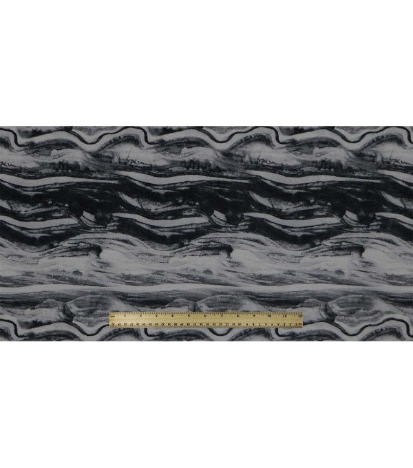 Black Water Super Snuggle Flannel Fabric - Image 2