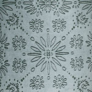 Sew Lush Floral Green Embossed Fleece Fabric