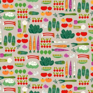 Veggies Super Snuggle Flannel Fabric