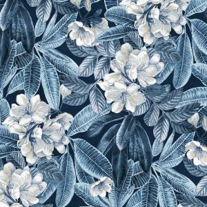 Tommy Bahama 20.5  x 18  Midnight Darwin Flora Peel   Stick Wallpaper