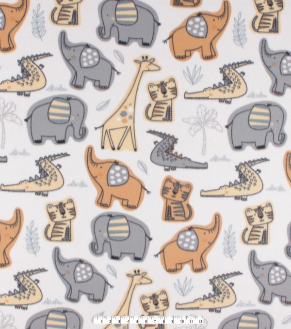 Jungle Animals Blizzard Fleece Fabric - Image 4