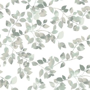 RoomMates 20.5 x 16.5  Green Latvus Leaves Peel   Stick Wallpaper