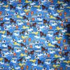 Dogs On Blue Novelty Cotton Fabric