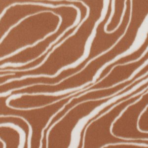 Brown Oil Slick Blizzard Prints Fleece Fabric