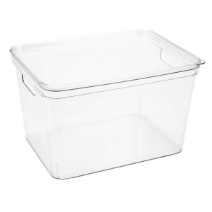 Simplify 14 x 9 Clear Lidded Storage Bin With Handles