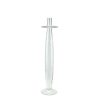 Northlight 20 Transparent Swirled Glass Taper Candle Holder