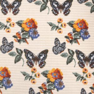 Fall Monarchs on Tan Anti Pill Fleece Fabric
