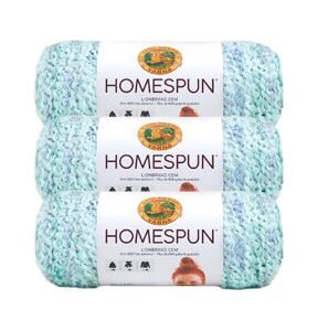 Lion Brand Homespun 185yds Bulky Acrylic Yarn 3 Bundle
