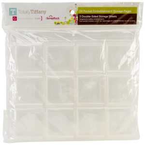 Totally Tiffany 3 x 3 Scrap Rack 24 Pocket Embellishment Storage Pages