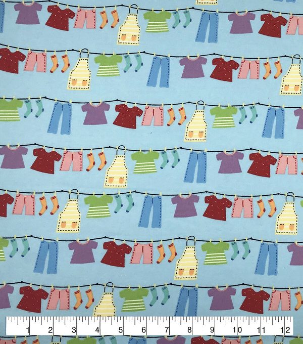 Drying Clothes Super Snuggle Flannel Fabric - Image 2