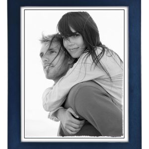 Malden Blue Linear Tabletop   Wall Picture Frame