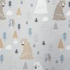 Super Snuggle Sleepy Bears Flannel Fabric