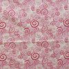 Pink Swirls Quilt Glitter Cotton Fabric by Keepsake Calico
