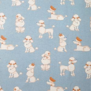 Dapper Dogs on Blue Super Snuggle Flannel Fabric
