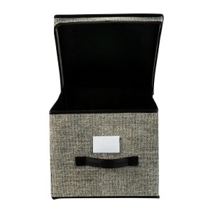Simplify 12 x 16 Black Storage Box With Handle