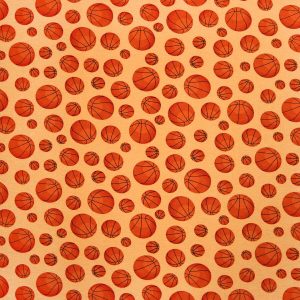 Basketball Super Snuggel Flannel Fabric
