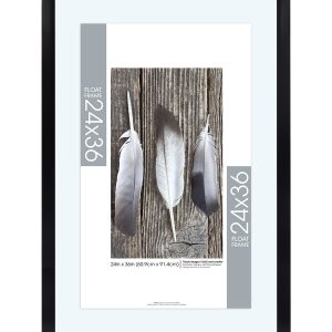 MCS 24 36 Black Poster Float Frame