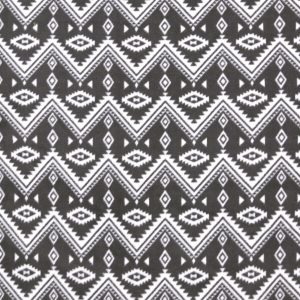 Aztec Pattern on Gray Anti Pill Fleece Fabric