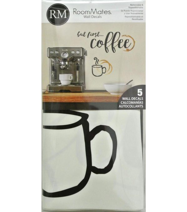 RoomMates Wall Decals But First Coffee - Image 6