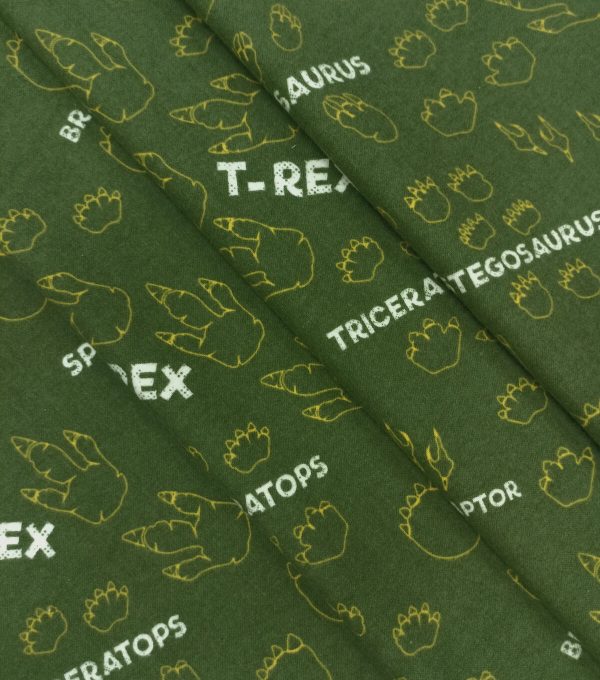 Dino Footprints Super Snuggle Flannel Fabric - Image 2